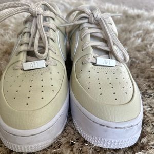 Nike Air Force 1 Size 6 Sage green gently worn